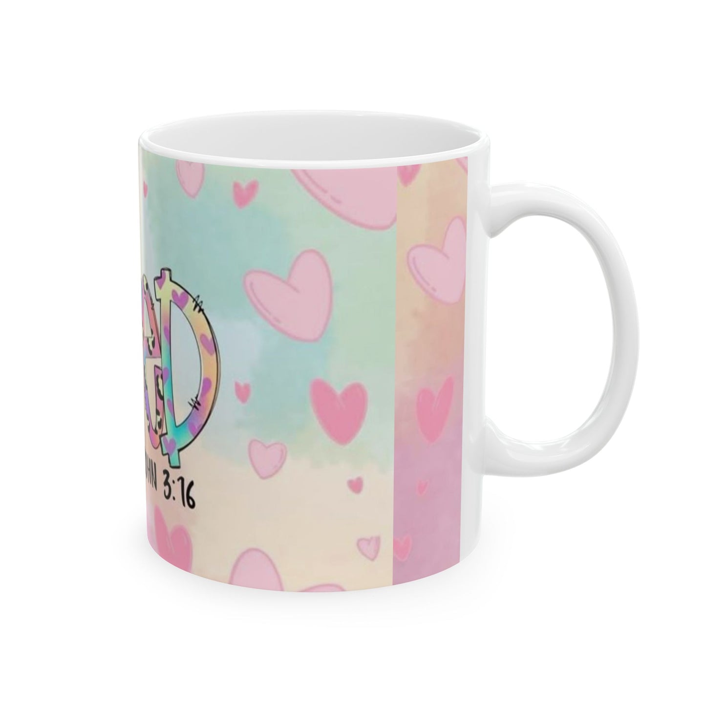 I Am Loved Ceramic Mug - Inspirational Heart Design, Perfect Gift for Friends & Family