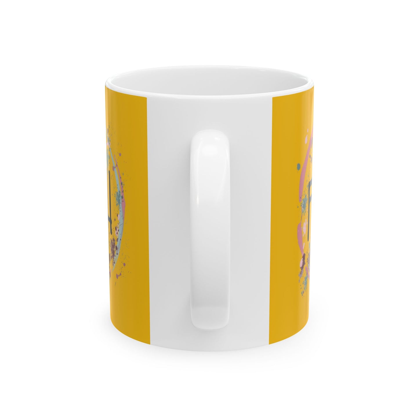 Inspirational Faith Ceramic Mug - Bright Yellow 11oz & 15oz for Daily Motivation