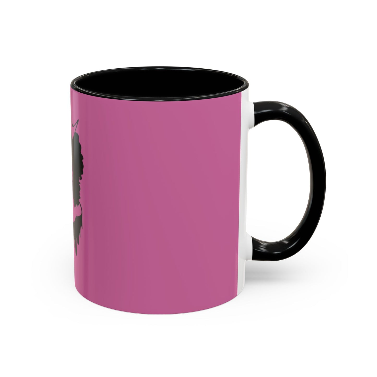 Queen Crown Afro Silhouette Coffee Mug - 11oz & 15oz | Stylish Black Woman Drinkware